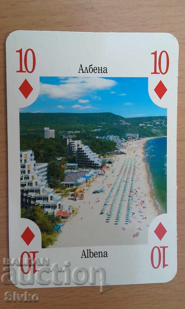 Carte de joc Bulgaria 10 diamante Albena