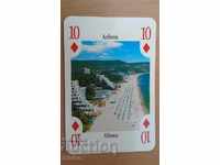 Playing card Bulgaria 10 diamond Albena