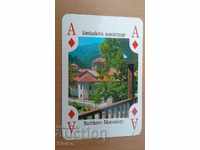 Playing card Bulgaria Ace diamond Bachkovo Monastery