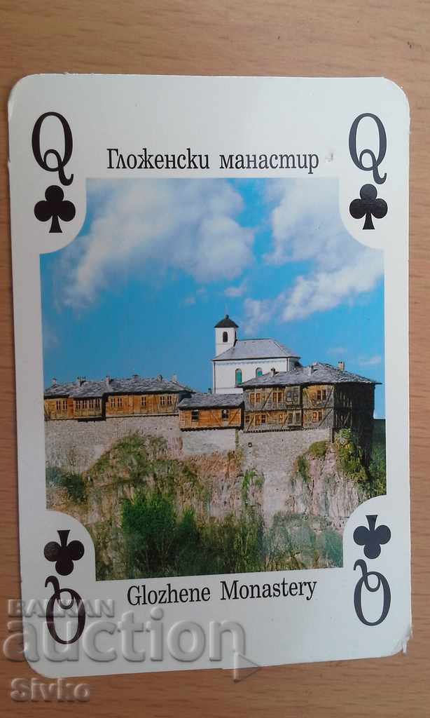 Playing card Bulgaria Lady of Sleeping Glozhene Monastery