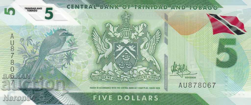 5 USD 2020, Trinidad și Tobago