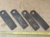 SET OF 4 PIECES OF STEELED CUTTERS WITH MARKING
