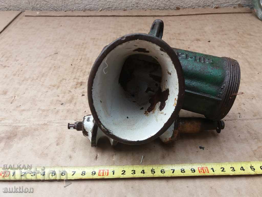 OLD ENAMELED MEAT GRINDER - 7 OLD ENAMELED MEAT GRINDER - 7