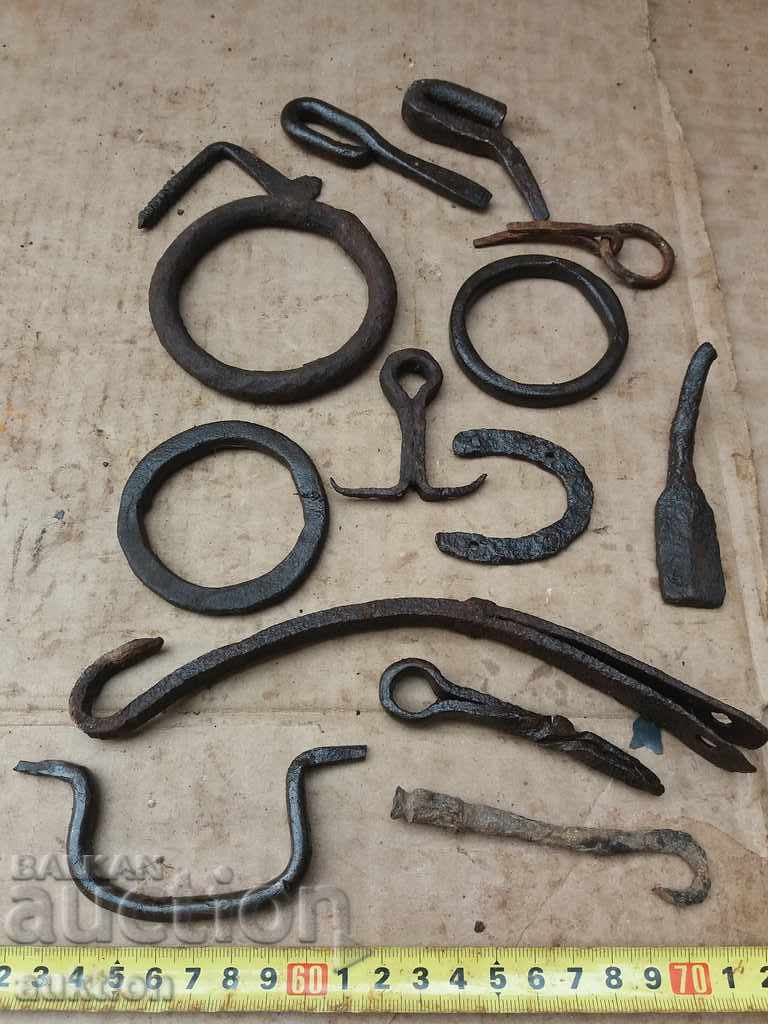 FORGED REVIVAL LOT ZHERAVNA LOCKS, ETC. - 7 FORGED REVIVAL LOT ZHERAVNA LOCKS, ETC. - 7