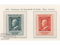 1959. Италия. 100 год. на първите марки на Сицилия.