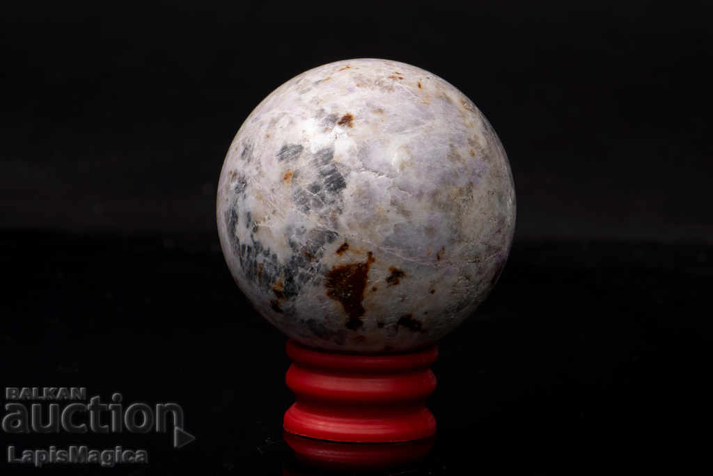 Sphere of fluorescent hackmanite 58mm with price 106.00 BGN | € 54.20 Sphere of fluorescent hackmanite 58mm with price 106.00 BGN | € 54.20