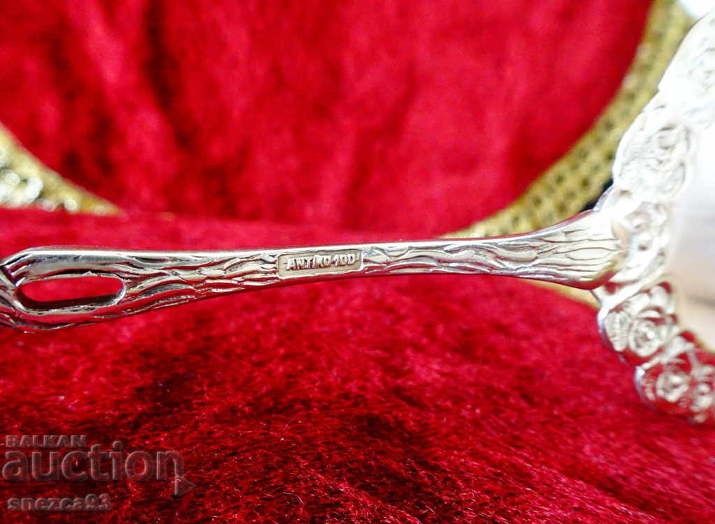 Spatula placata cu argint Antiko, trandafiri, baroc. - 7