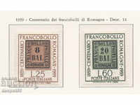 1959. Italia. 100 de ani de la timbrele Romagna.
