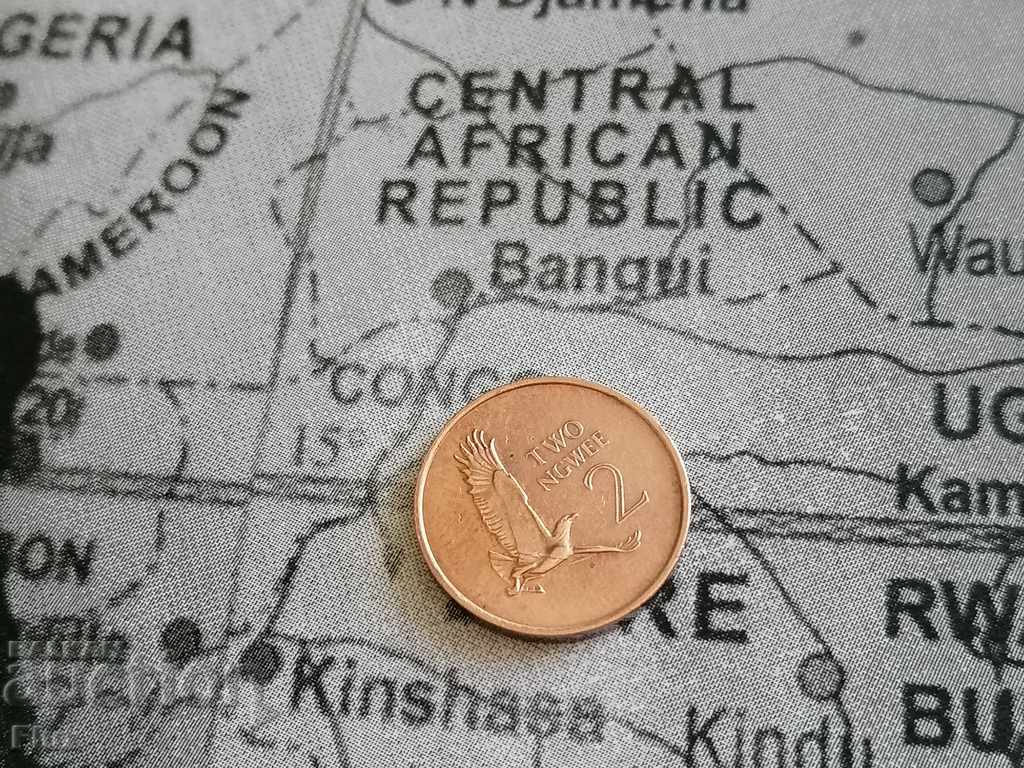 Монета - Замбия - 2 нгве | 1983г.