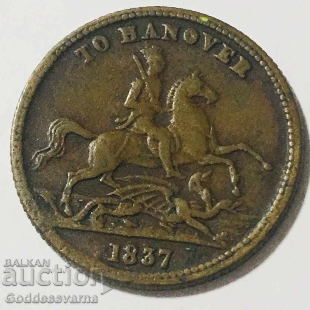 Great Britain Hanover 1837 -1867 token with price 12.00 BGN | € 6.14 Great Britain Hanover 1837 -1867 token with price 12.00 BGN | € 6.14