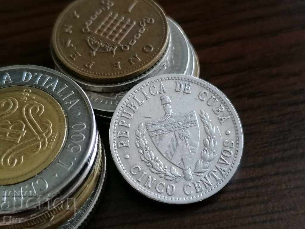 Νομίσματα - Κούβα - 5 σεντ 1968 με τιμή 1.40 BGN | € 0.72 Νομίσματα - Κούβα - 5 σεντ 1968 με τιμή 1.40 BGN | € 0.72