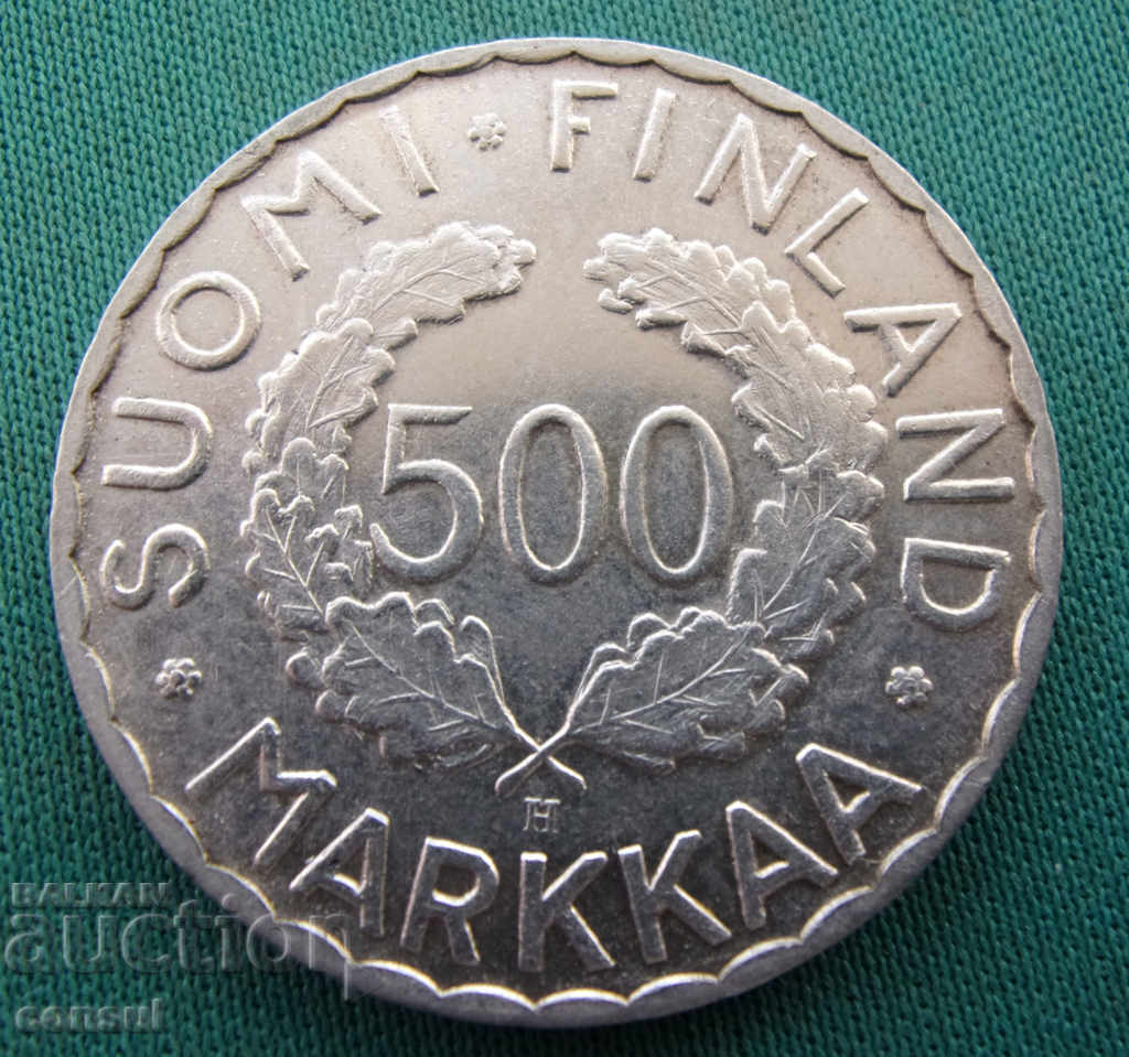 Finlanda 500 Markkaa 1952 H Argint Rare