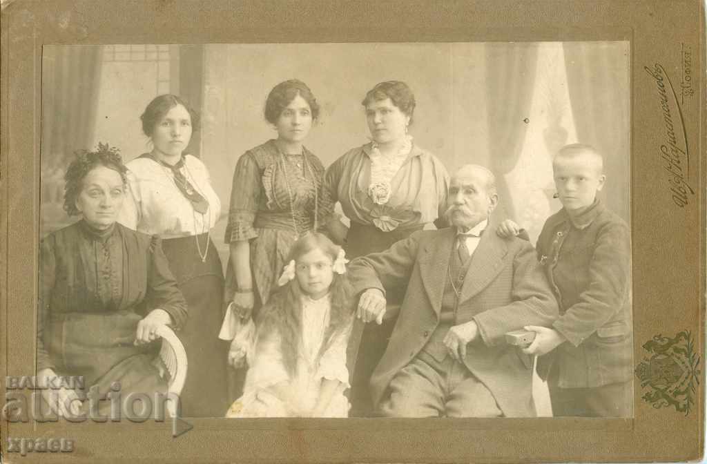 OLD PHOTOGRAPHY - CARDBOARD - IV. KARASTOYANOV - SOFIA - B022
