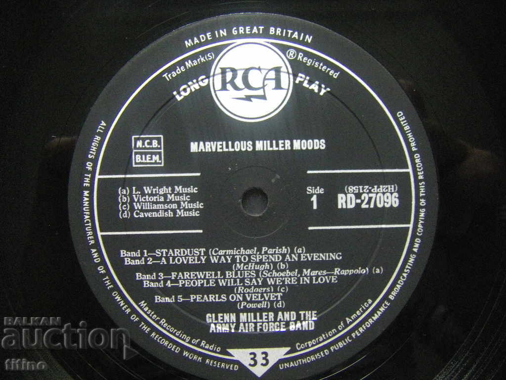 Auction Glenn Miller - Marvelous Miller Moods Auction Glenn Miller - Marvelous Miller Moods