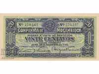 20 σεντς 1933, Μοζαμβίκη (με διάτρηση)
