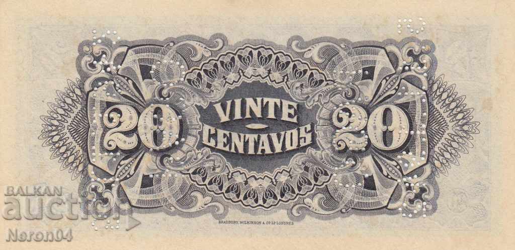 20 de cenți 1933, Mozambic (cu perforare) cu preț € 9.29 | 18.17 BGN