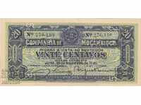 20 de cenți 1933, Mozambic (cu perforare)