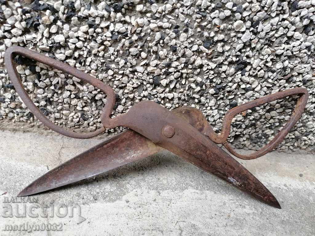 Delivery of Vintage wrought iron scissors
