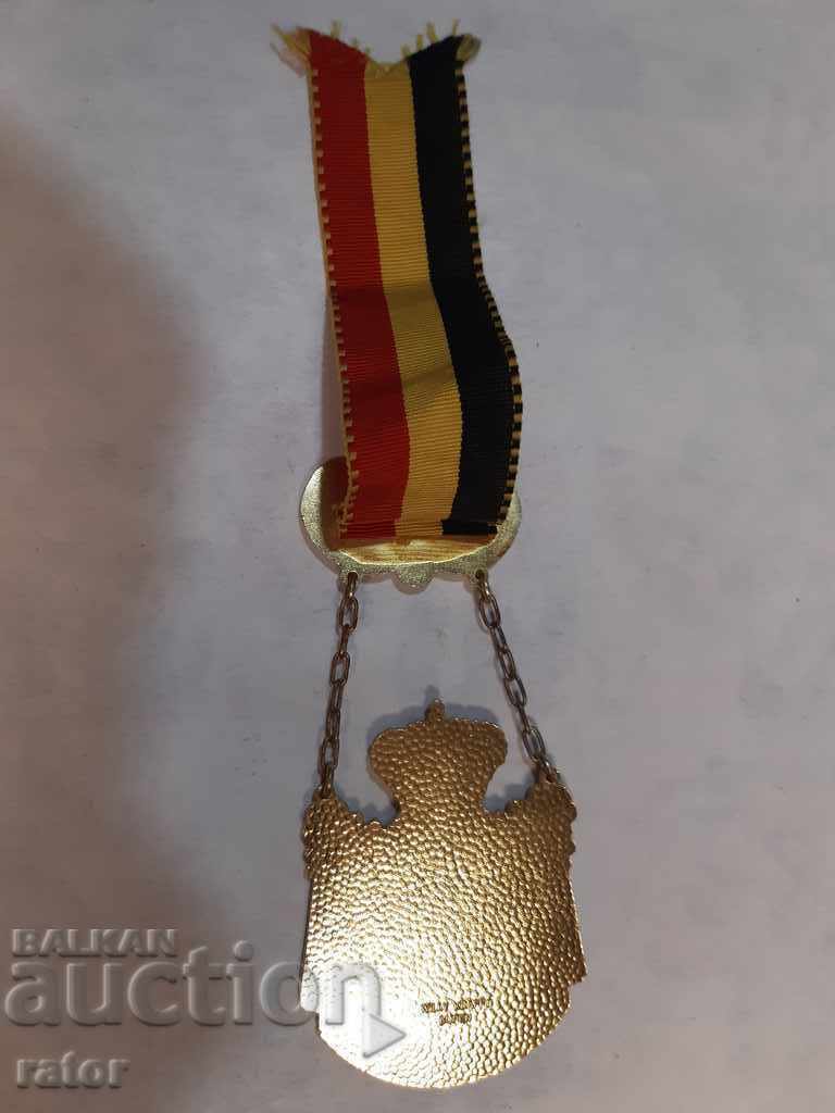 Rare big beautiful medal, plaque - 150 years BELGIUM - 6 Rare big beautiful medal, plaque - 150 years BELGIUM - 6