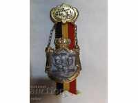 Rare big beautiful medal, plaque - 150 years BELGIUM