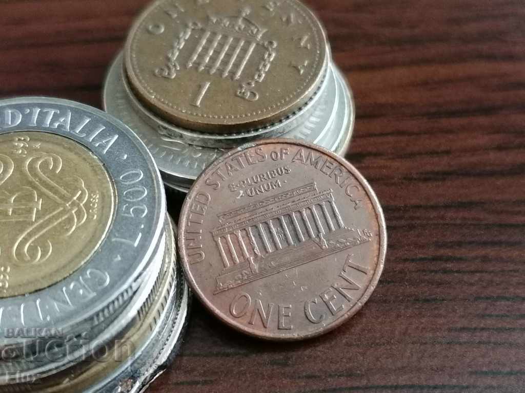 Monedă - SUA - 1 cent 1999