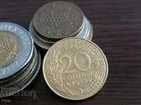 Moneda - Franța - 20 centimetri 1988.