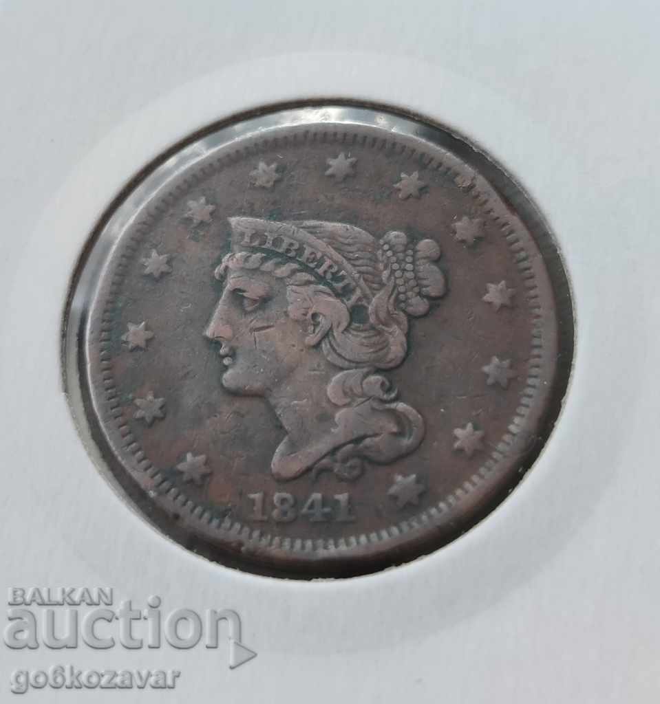 United States 1 cent 1841 Rare for collection! Rare! with price € 63.00 | 123.22 BGN