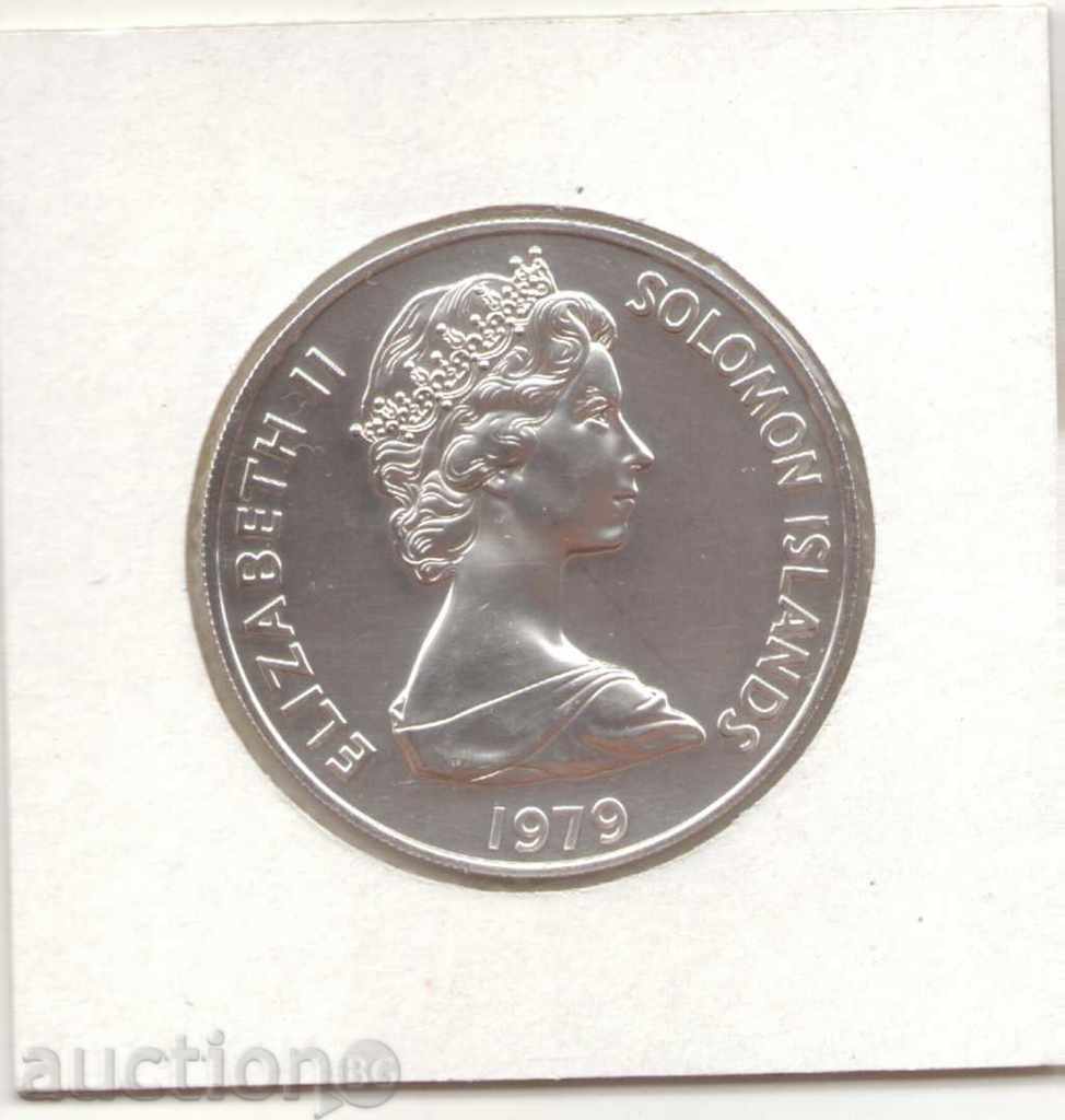 + Solomon Islands-5 Dollars-1979 FM-KM # 7-silver