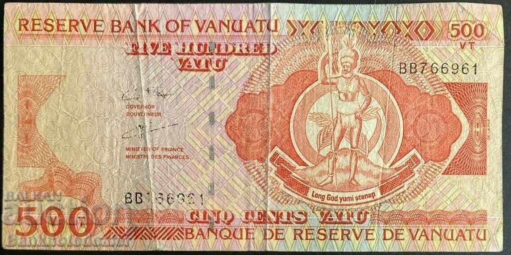 Vanuatu 500 Vatu 1993 Pick 5 Ref 6961