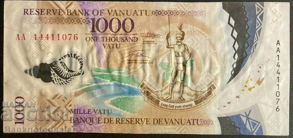 Vanuatu 1000 Vatu 2014 Pick 13 Ref 1076