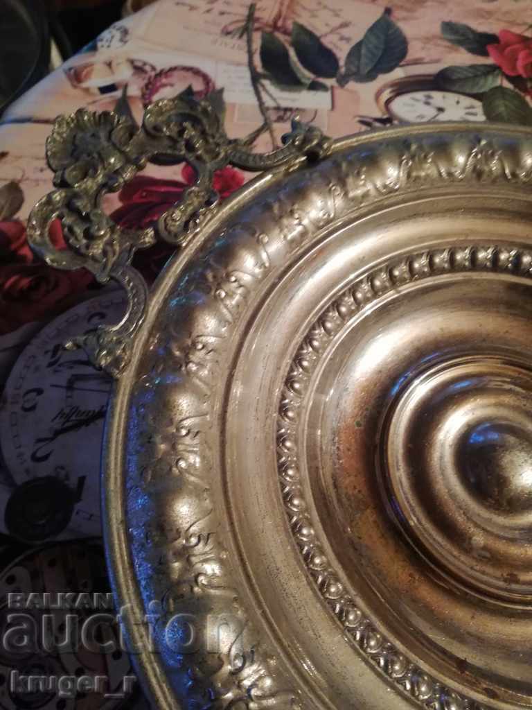 Antique metal fruit bowl - 5
