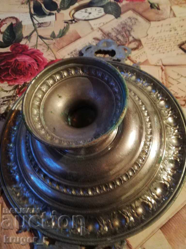 Antique metal fruit bowl - 6