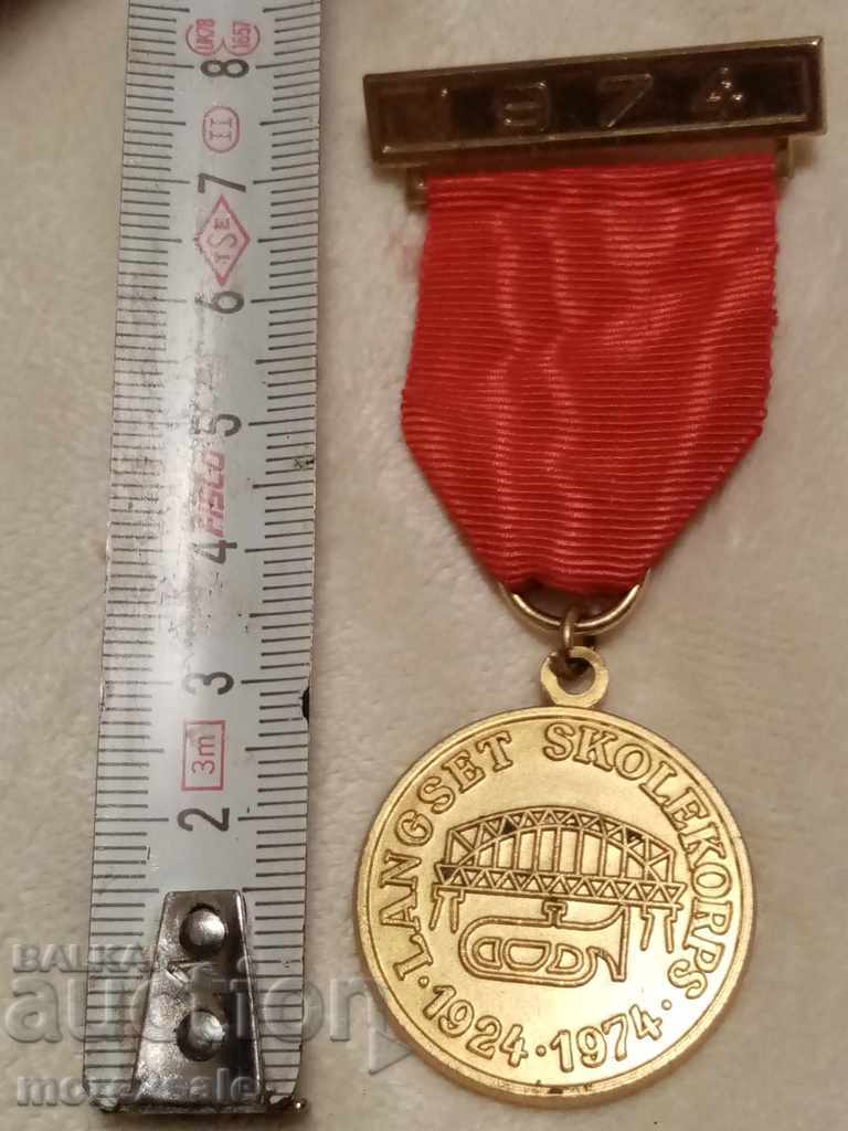 Medal, ORDER LANGSET SKOLEKORPS 1974 NORWAY - 6 Medal, ORDER LANGSET SKOLEKORPS 1974 NORWAY - 6