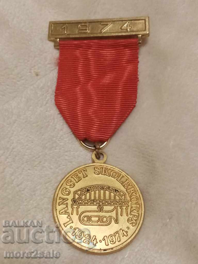 Μετάλλιο, ΠΑΡΑΓΓΕΛΙΑ LANGSET SKOLEKORPS 1974 ΝΟΡΒΗΓΙΑ