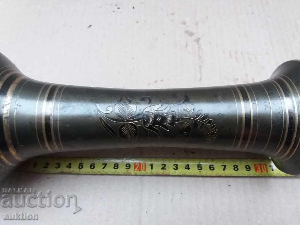 MASSIVE BRONZE PAINTED VASE WITH INCRUSTATION - 1 KG. with price 33.99 BGN | € 17.38