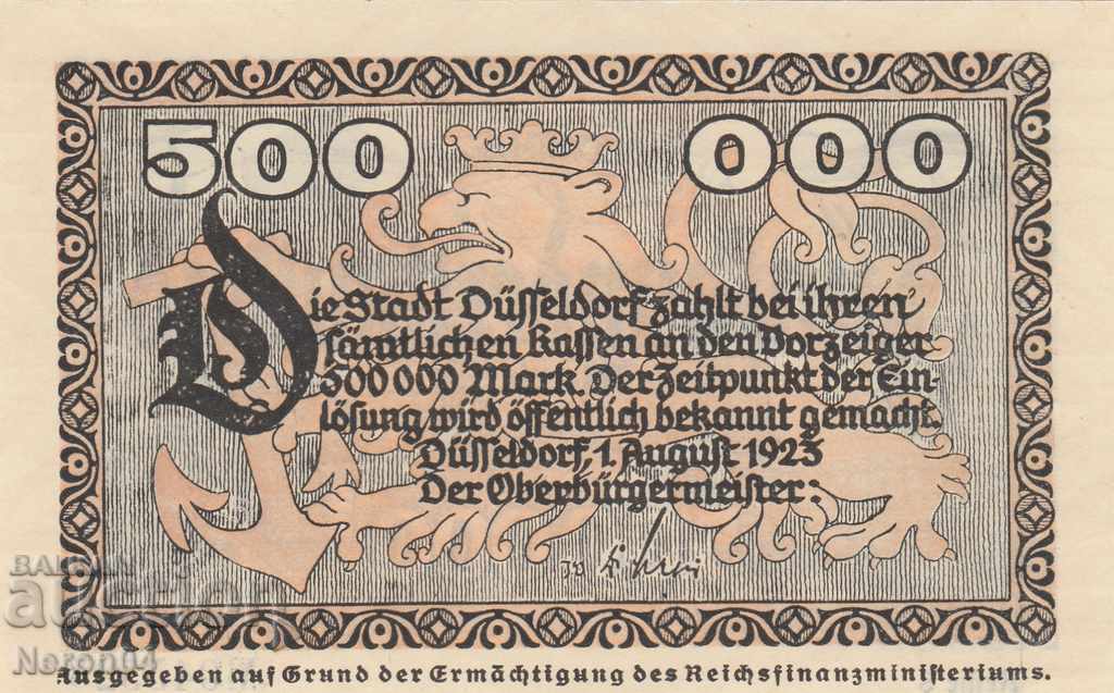 500000 de timbre 1923, Germania (Düsseldorf) cu preț € 15.33 | 29.98 BGN 500000 de timbre 1923, Germania (Düsseldorf) cu preț € 15.33 | 29.98 BGN
