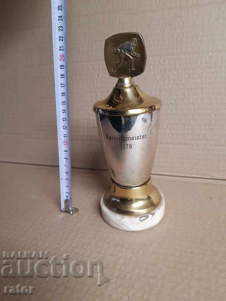 Old Bowling Sports Cup, Germany 1978 with price 15.00 BGN | € 7.67 Old Bowling Sports Cup, Germany 1978 with price 15.00 BGN | € 7.67