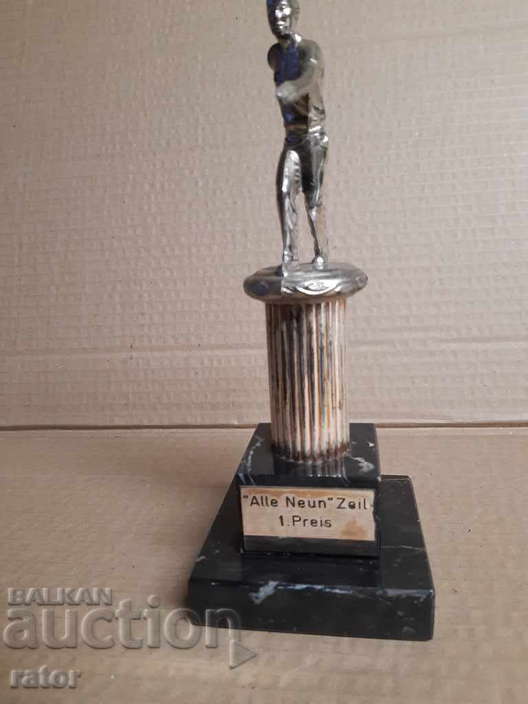 Old sports cup - bowling, Germany. Figurine with price 20.00 BGN | € 10.23 Old sports cup - bowling, Germany. Figurine with price 20.00 BGN | € 10.23