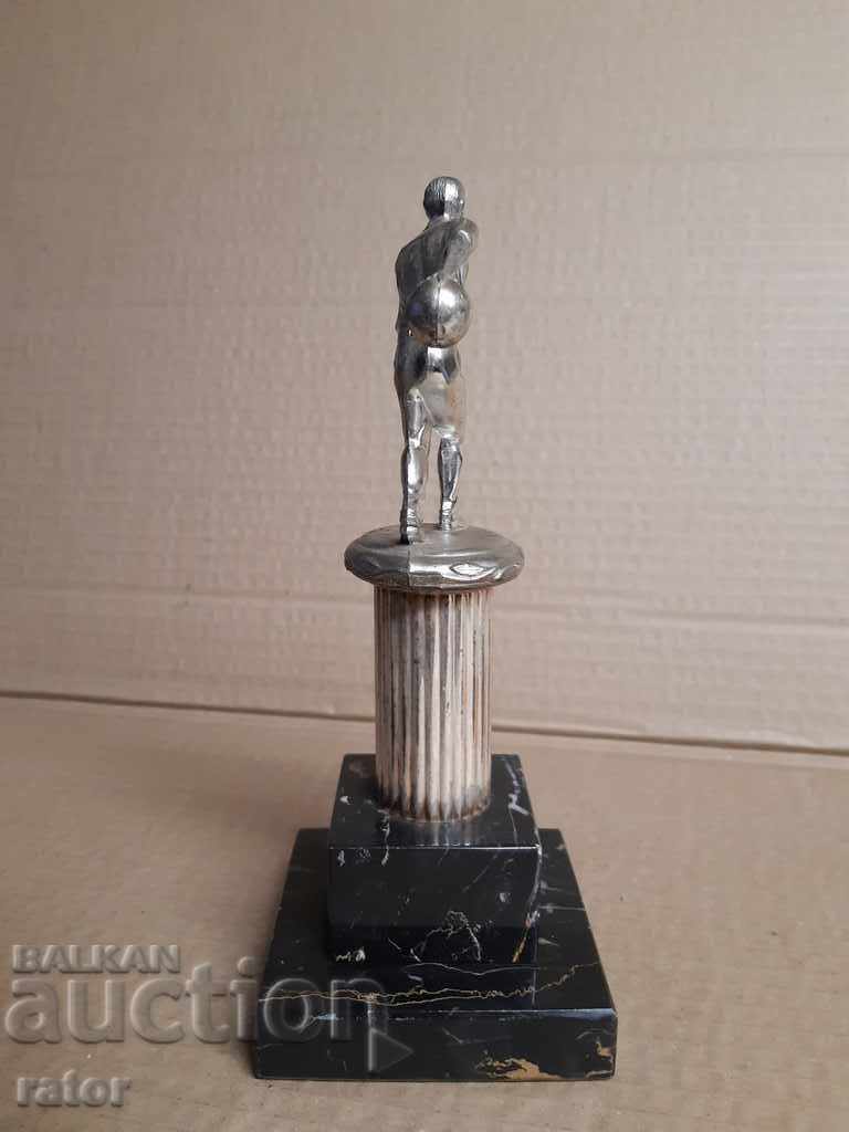Delivery of Old sports cup - bowling, Germany. Figurine Delivery of Old sports cup - bowling, Germany. Figurine