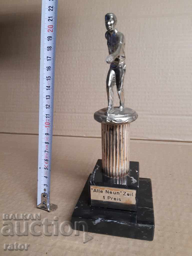 Old sports cup - bowling, Germany. Figurine - 5 Old sports cup - bowling, Germany. Figurine - 5