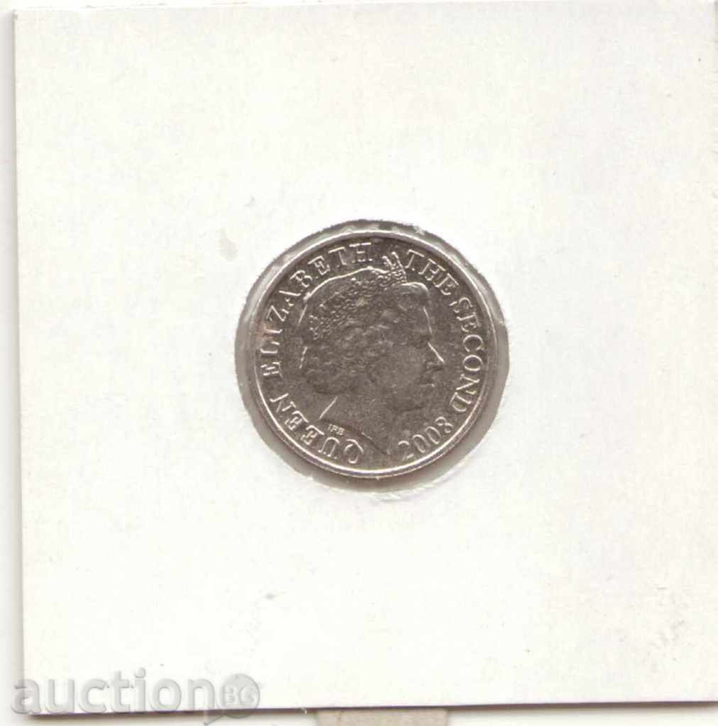 ++Jersey-5 Pence-2008-KM# 105-Elizabeth II 4th portrait with price € 0.72 | 1.41 BGN