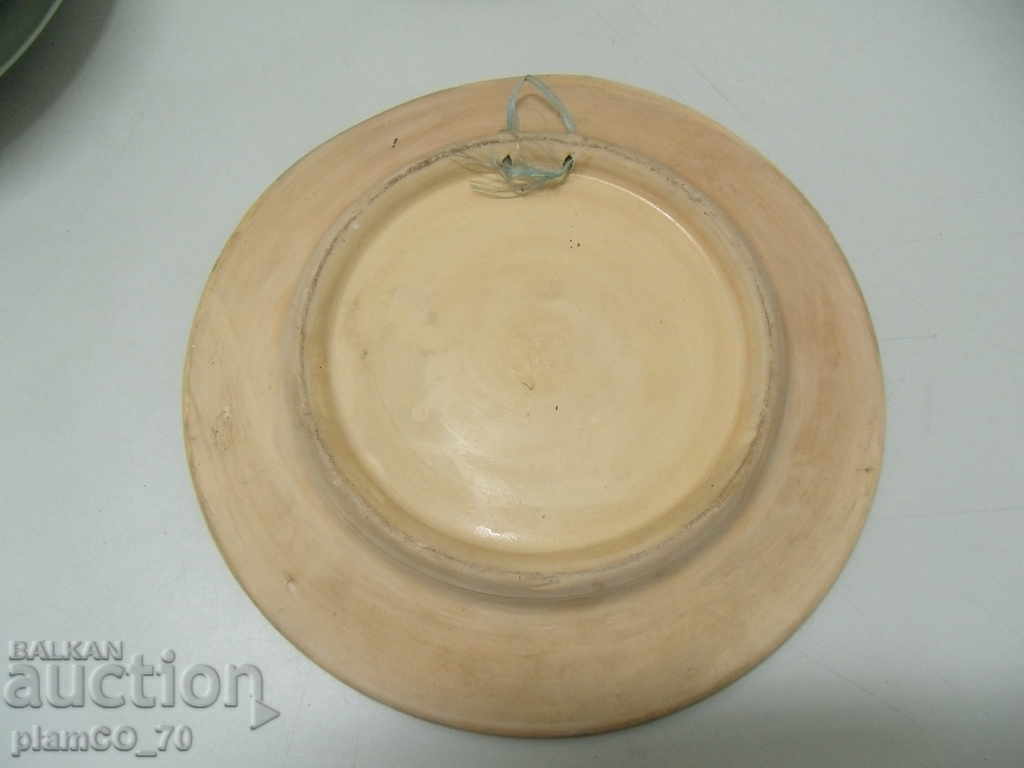 Auction № * 5879 old ceramic panel / plate Auction № * 5879 old ceramic panel / plate