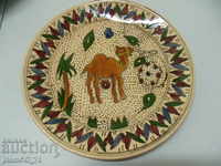 № * 5879 old ceramic panel / plate