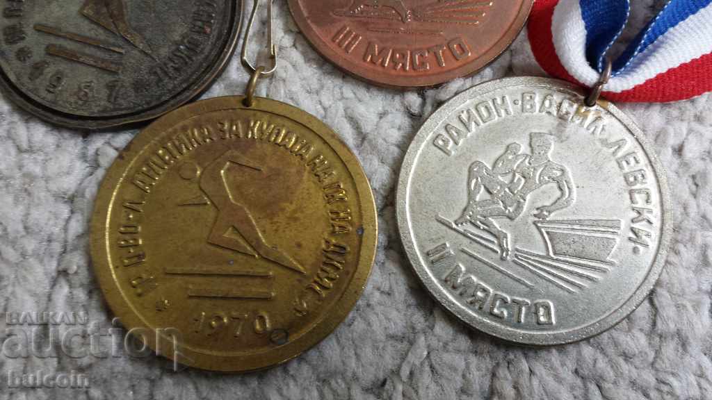 Delivery of LOT of 4 SPMS MEDALS DKMS / SPARTAKIADA 1967-1979 Delivery of LOT of 4 SPMS MEDALS DKMS / SPARTAKIADA 1967-1979