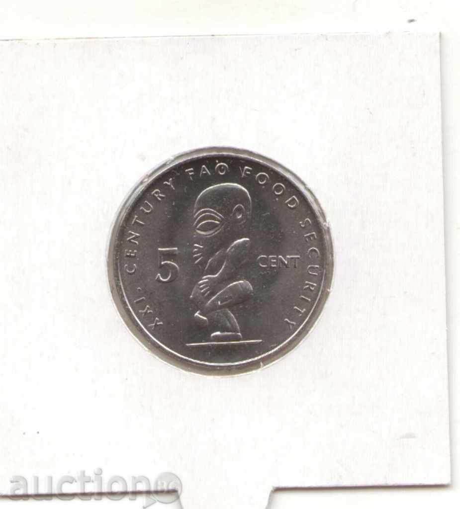 ++Cook Islands-5 Cents-2000-KM# 369-Elizabeth II FAO