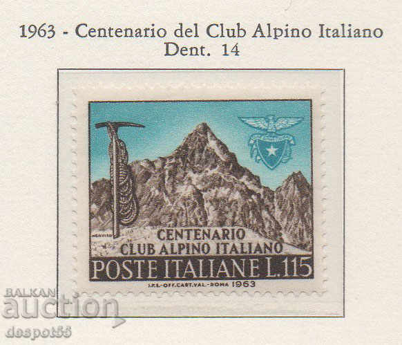 1963. Italia. 100 de ani de la Clubul Alpin Italian.