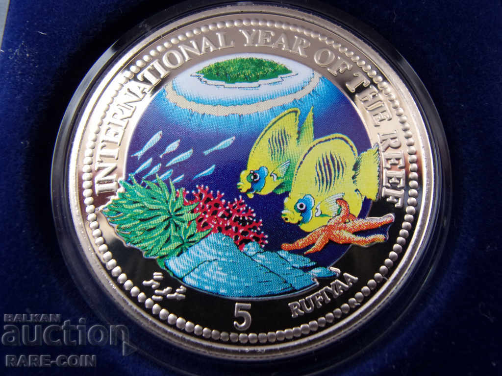 Licitație RS (36) Maldive-5 rufii 1998- monedă lucioasă mat-colorată manual Licitație RS (36) Maldive-5 rufii 1998- monedă lucioasă mat-colorată manual