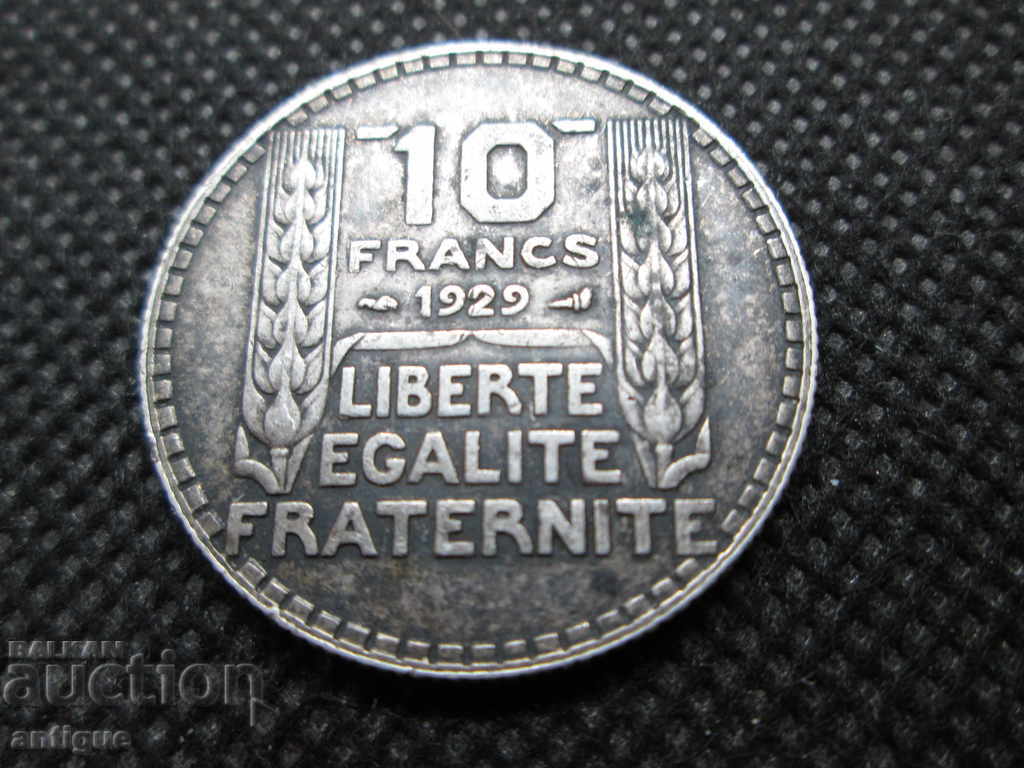 10 FRANCE1929 SILVER FRANCE - 5 10 FRANCE1929 SILVER FRANCE - 5