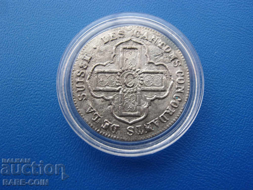 RS (36) Switzerland-Vaud-1 Batzen 1828-silver and rare .BZC with price € 20.45 | 40.00 BGN