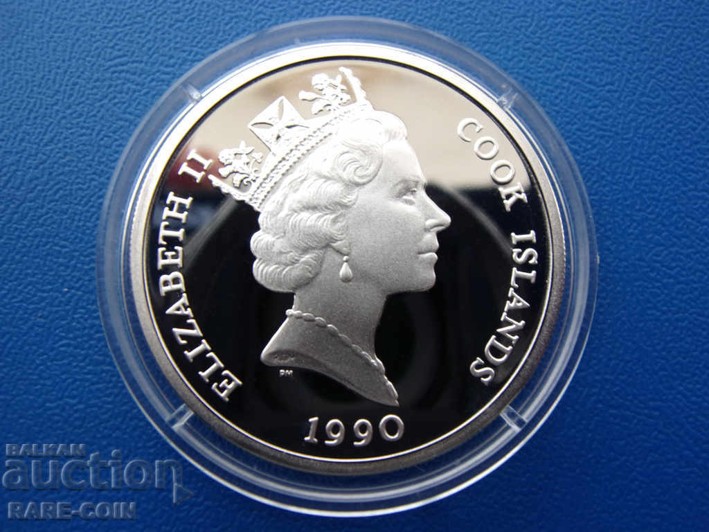 RS (36) Νήσοι Κουκ-10 δολάρια 1990- ασήμι και σπάνιο .BZC με τιμή € 23.01 | 45.00 BGN
